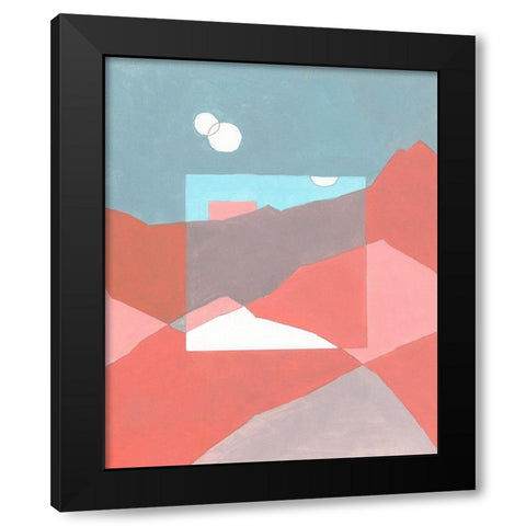 Desert Dreamscape II Black Modern Wood Framed Art Print with Double Matting by Green, Jacob