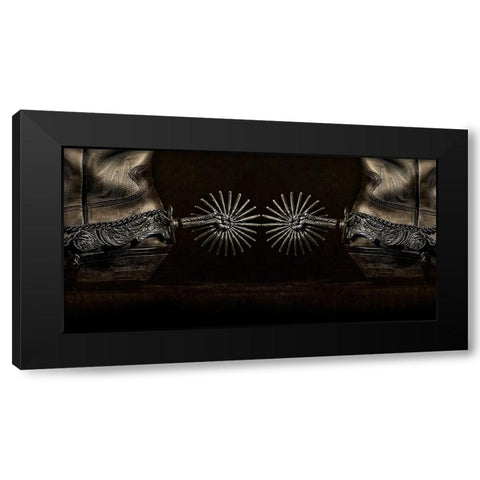 Photography Study Spurs Black Modern Wood Framed Art Print by PHBurchett