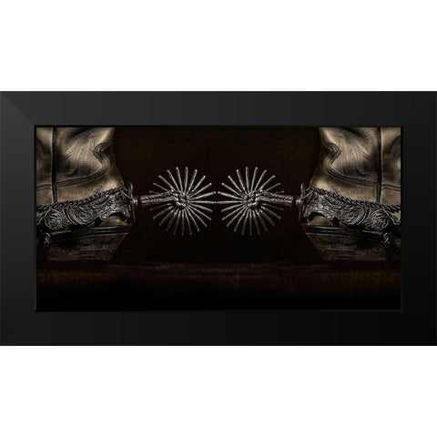 Photography Study Spurs Black Modern Wood Framed Art Print by PHBurchett