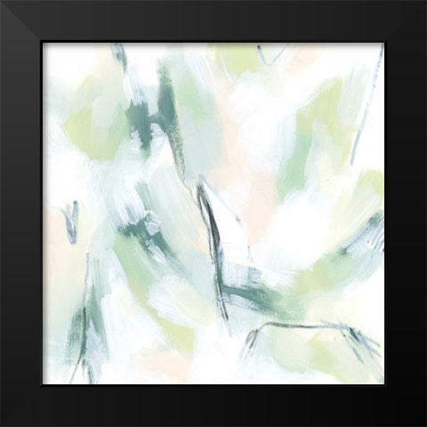 Mint Fissure I Black Modern Wood Framed Art Print by Vess, June Erica