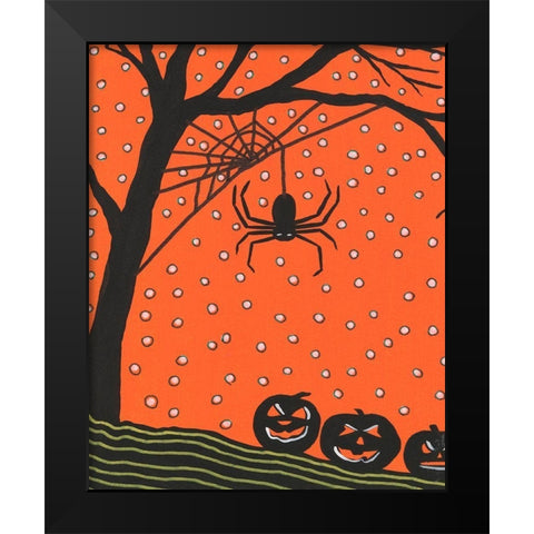 Halloween Fun VI Black Modern Wood Framed Art Print by Moore, Regina