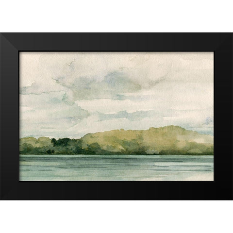 Riverside I Black Modern Wood Framed Art Print by Caroline, Emma