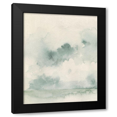 Ocean Impression I Black Modern Wood Framed Art Print by Caroline, Emma