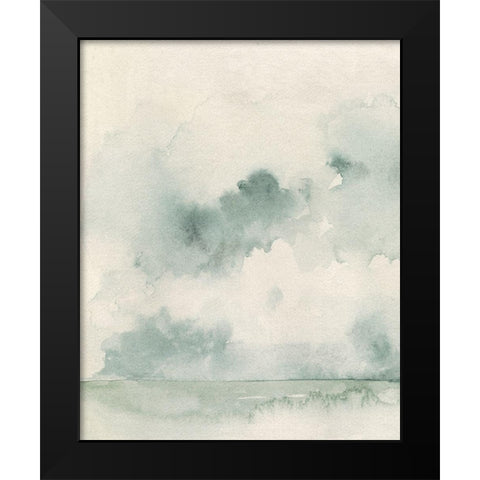 Ocean Impression I Black Modern Wood Framed Art Print by Caroline, Emma