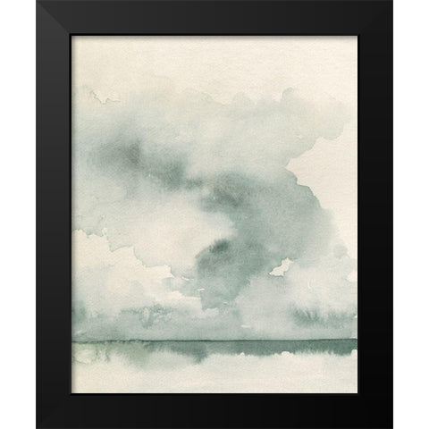 Ocean Impression II Black Modern Wood Framed Art Print by Caroline, Emma