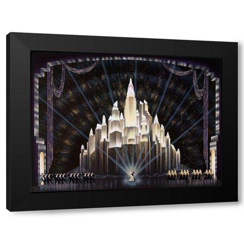 Encore Black Modern Wood Framed Art Print by Hoppe, Robert