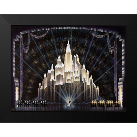 Encore Black Modern Wood Framed Art Print by Hoppe, Robert