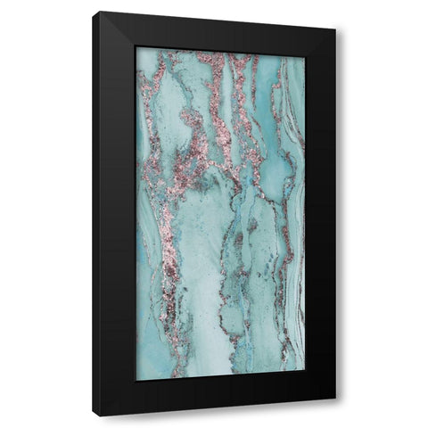 Abstract Ink Fantasy IV A Black Modern Wood Framed Art Print with Double Matting by Haase, Andrea