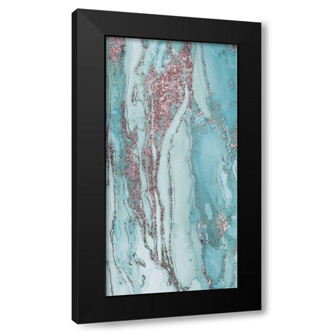 Abstract Ink Fantasy IV B Black Modern Wood Framed Art Print with Double Matting by Haase, Andrea