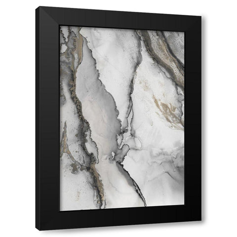 Abstract Ink Fantasy I Black Modern Wood Framed Art Print by Haase, Andrea