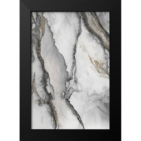 Abstract Ink Fantasy I Black Modern Wood Framed Art Print by Haase, Andrea