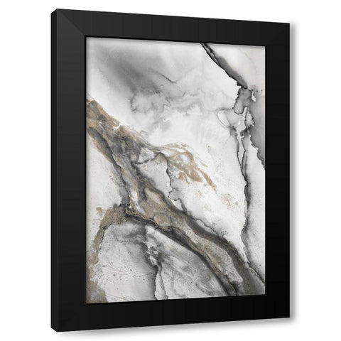 Abstract Ink Fantasy II Black Modern Wood Framed Art Print by Haase, Andrea