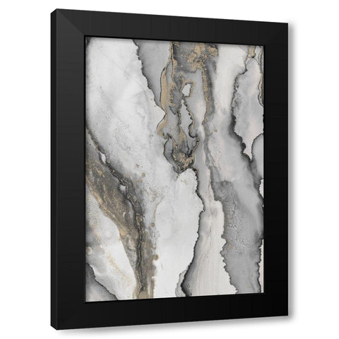 Abstract Ink Fantasy III Black Modern Wood Framed Art Print by Haase, Andrea