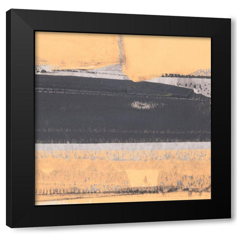 6240 Puzzle IV Black Modern Wood Framed Art Print with Double Matting by Aryai, Sia