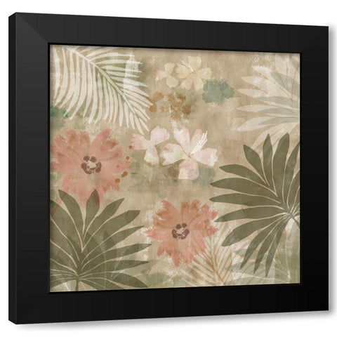 Flower Memories I Black Modern Wood Framed Art Print with Double Matting by Kouta, Flora