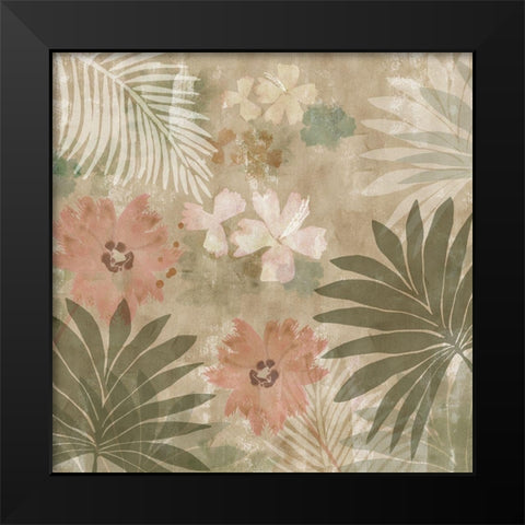 Flower Memories I Black Modern Wood Framed Art Print by Kouta, Flora