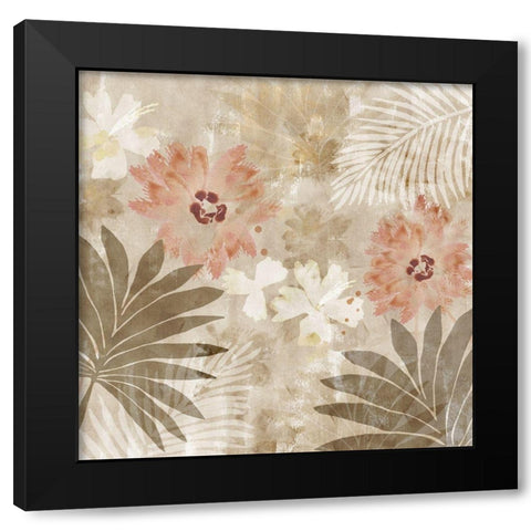 Flower Memories II Black Modern Wood Framed Art Print by Kouta, Flora