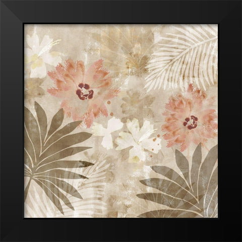 Flower Memories II Black Modern Wood Framed Art Print by Kouta, Flora