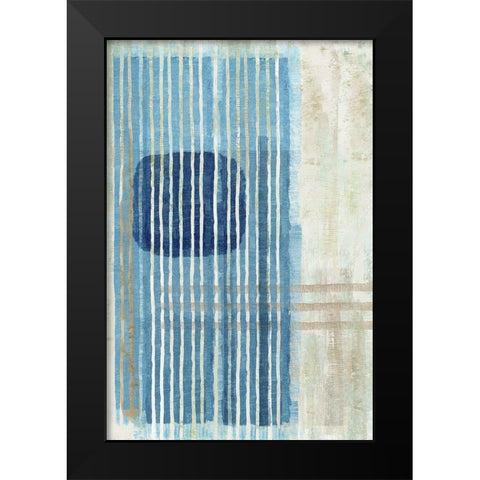 Blue Blue Horizon I Black Modern Wood Framed Art Print by Kouta, Flora