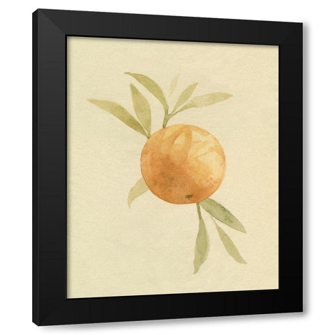 Dappled Oranges I Black Modern Wood Framed Art Print by Caroline, Emma