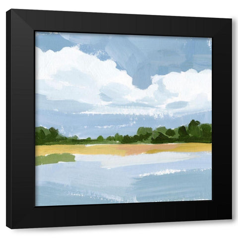 Lakeside Study II Black Modern Wood Framed Art Print with Double Matting by Barnes, Victoria