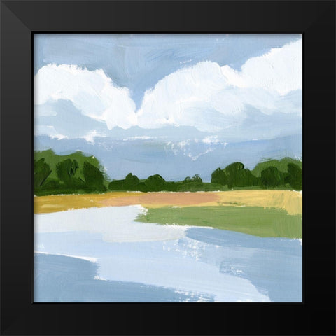 Lakeside Study III Black Modern Wood Framed Art Print by Barnes, Victoria