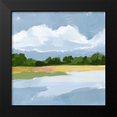 Lakeside Study IV Black Modern Wood Framed Art Print by Barnes, Victoria