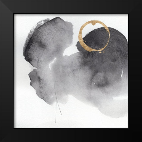 Broadsheet II Black Modern Wood Framed Art Print by Green, Jacob