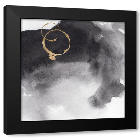 Broadsheet III Black Modern Wood Framed Art Print by Green, Jacob