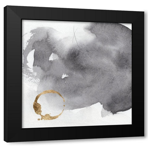 Broadsheet IV Black Modern Wood Framed Art Print with Double Matting by Green, Jacob