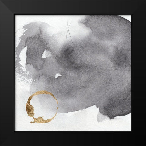 Broadsheet IV Black Modern Wood Framed Art Print by Green, Jacob
