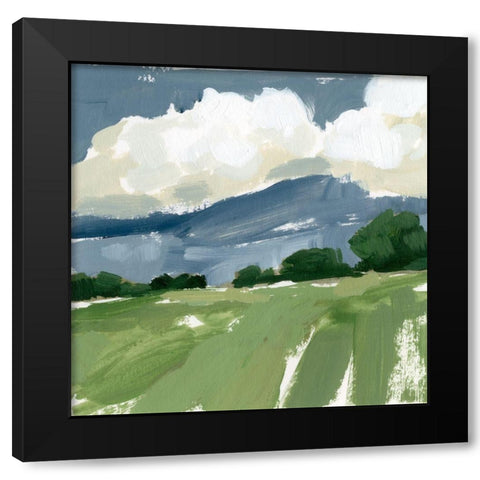 Spring Meadow Study IV Black Modern Wood Framed Art Print with Double Matting by Barnes, Victoria