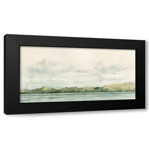 Riverside Views I Black Modern Wood Framed Art Print by Caroline, Emma