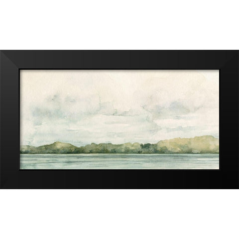 Riverside Views I Black Modern Wood Framed Art Print by Caroline, Emma
