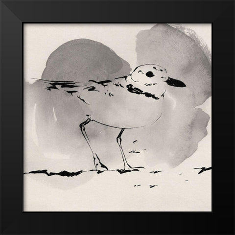 Inky Plover I Black Modern Wood Framed Art Print by Green, Jacob