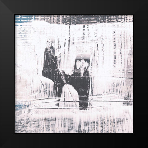 Amaze V Black Modern Wood Framed Art Print by Aryai, Sia