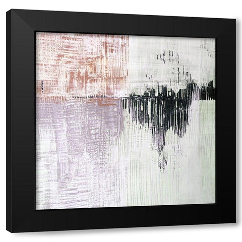 Amaze VI Black Modern Wood Framed Art Print with Double Matting by Aryai, Sia