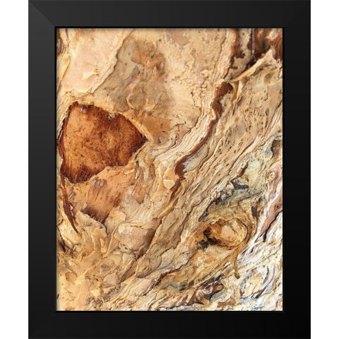 Tree Texture Triptych II Black Modern Wood Framed Art Print by Stelfox, Norm
