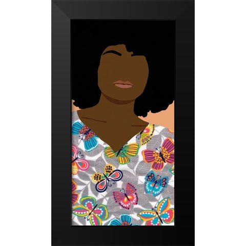 Care Giver I Black Modern Wood Framed Art Print by Saunders, Alonzo