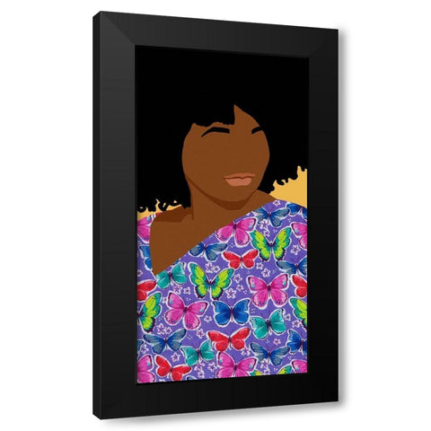 Care Giver II Black Modern Wood Framed Art Print by Saunders, Alonzo