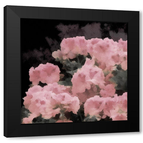 Blush Rush I Black Modern Wood Framed Art Print with Double Matting by Saunders, Alonzo