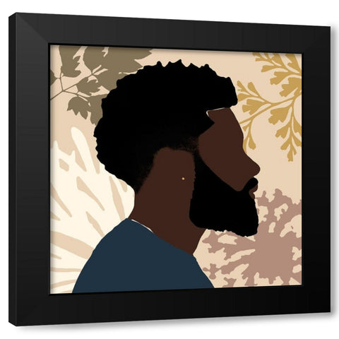 Strength And Confidence I Black Modern Wood Framed Art Print with Double Matting by Saunders, Alonzo