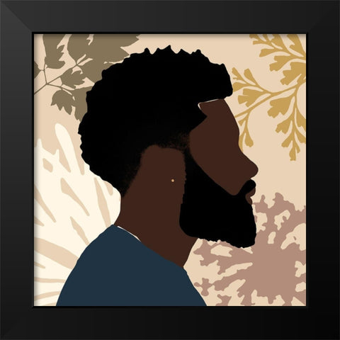 Strength And Confidence I Black Modern Wood Framed Art Print by Saunders, Alonzo