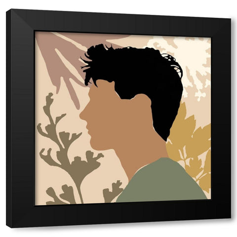 Strength And Confidence II Black Modern Wood Framed Art Print by Saunders, Alonzo