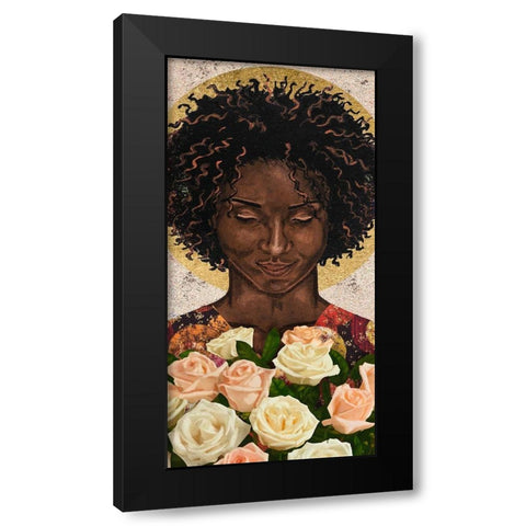 Meditation I Black Modern Wood Framed Art Print by Saunders, Alonzo