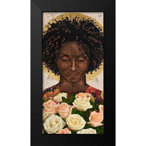 Meditation I Black Modern Wood Framed Art Print by Saunders, Alonzo