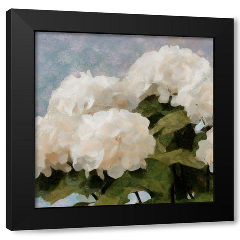 Sunday Flowers I Black Modern Wood Framed Art Print with Double Matting by Saunders, Alonzo