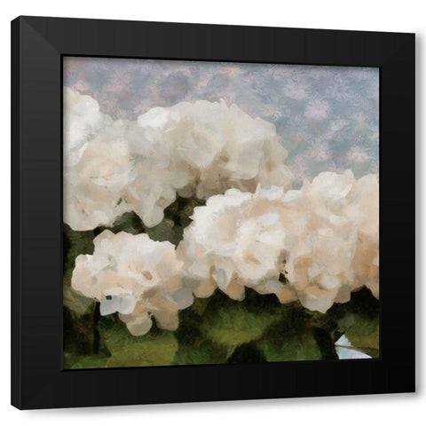 Sunday Flowers II Black Modern Wood Framed Art Print with Double Matting by Saunders, Alonzo
