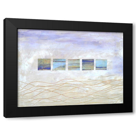 String Windows II Black Modern Wood Framed Art Print by Avondet, Natalie
