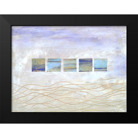 String Windows II Black Modern Wood Framed Art Print by Avondet, Natalie